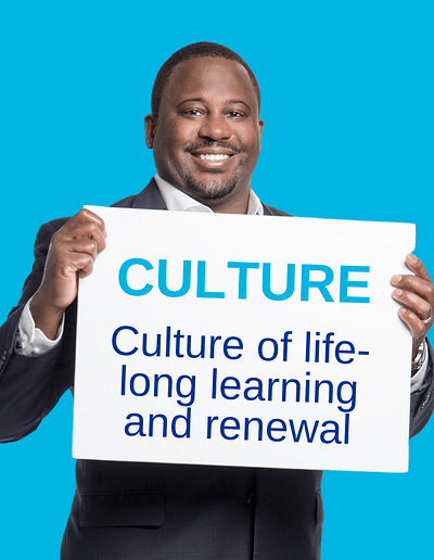 Approachable Advisor Holding Culture Sign