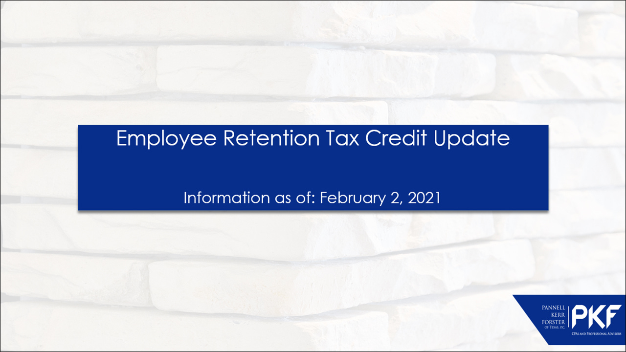 Employee Retention Tax Credit Overview