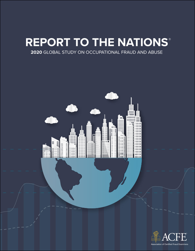 cover of the 2020 Report to the Nations by ACFE; image used for blog post about not-for-profit takeaways in Report to the Nations