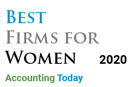 makeshift logo for award of Best Firms for Women from Accounting Today