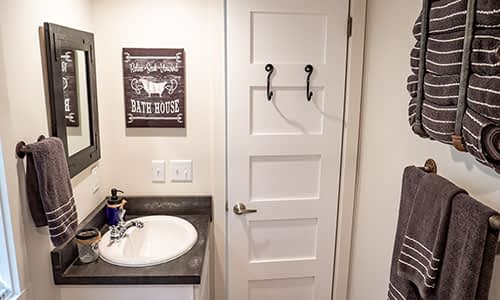 bathroom in a tiny home