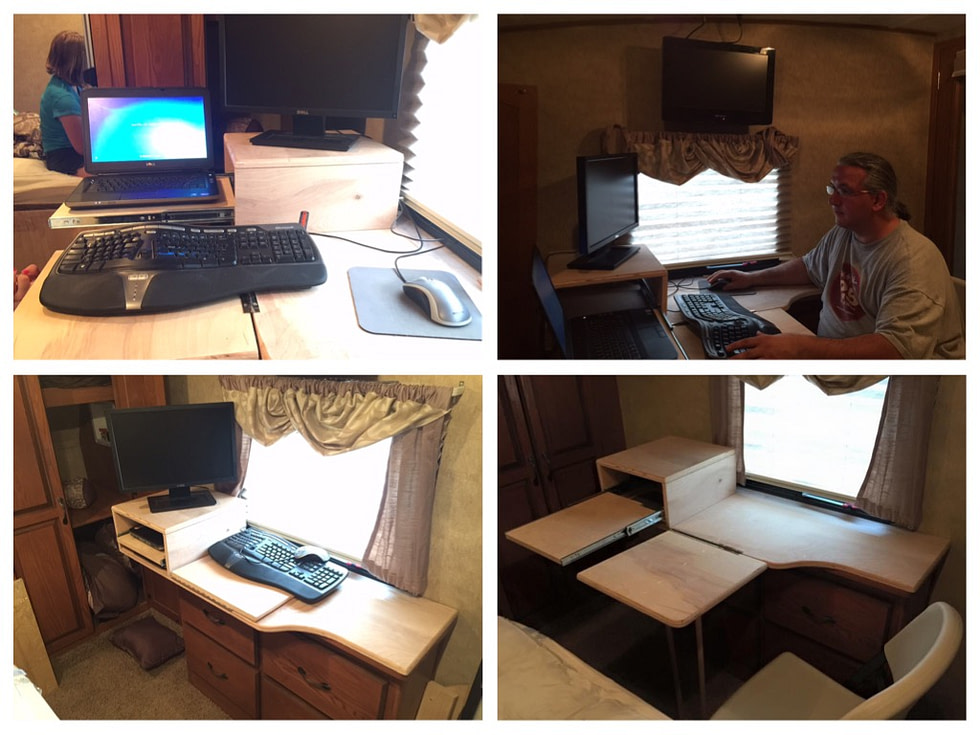 14 Creative RV Office and Workspace Ideas Fulltime Families