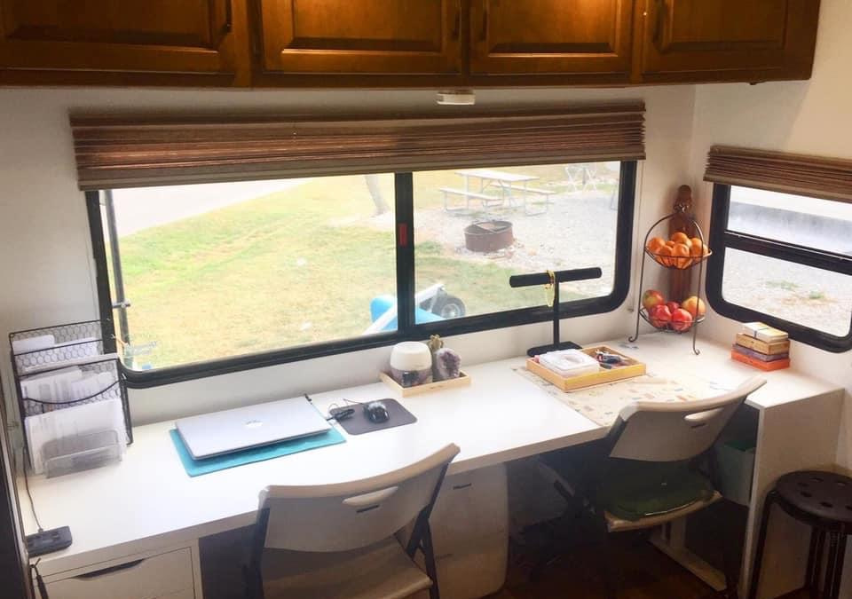 14 Creative RV Office and Workspace Ideas | Fulltime Families