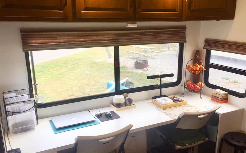 14 Creative Rv Office And Workspace Ideas Fulltime Families