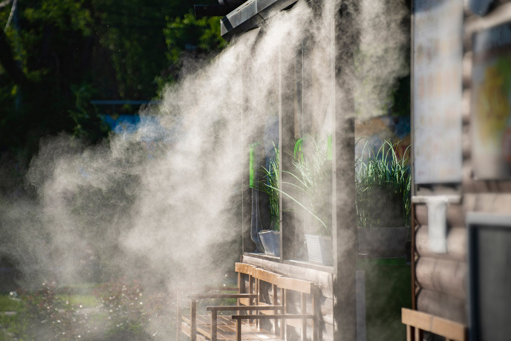 automatic misting system for pests