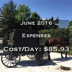 June 2016 Daily Expenses