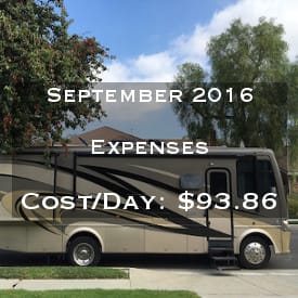 September 2016 Expenses