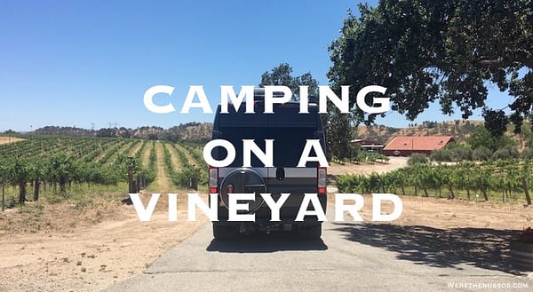 Vineyard camping paso robles