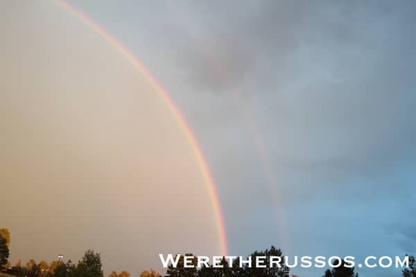 Pagosa Springs double ranbow