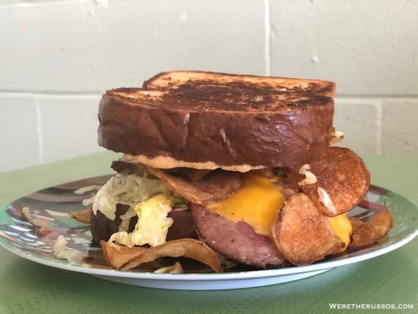 Turkey and the Wolf fried bologna sandwich