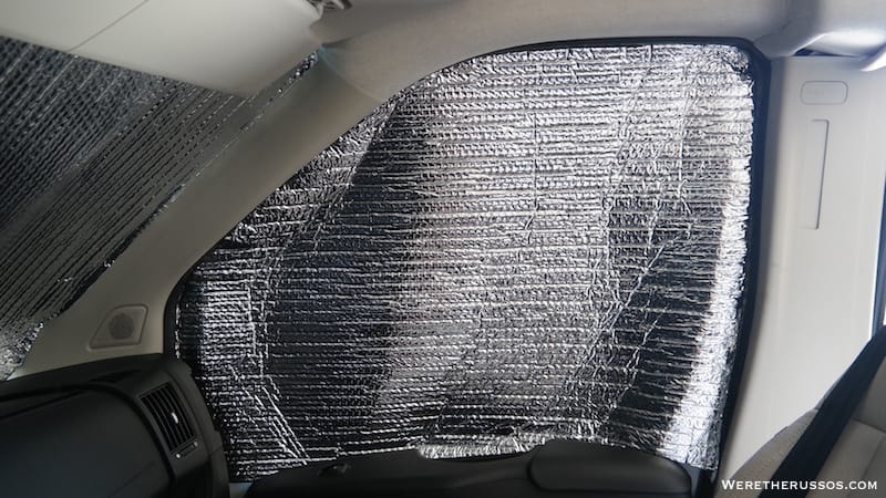 Promaster van side window insulation