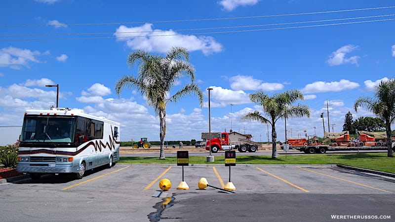 reserved parking truck stop flying j