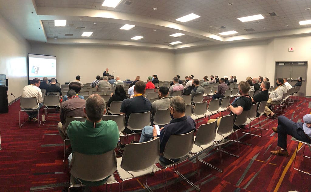 Gaylon Richardson presenting at the 2022 AHR Expo