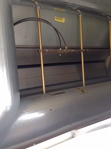 Damper section is larger than the outside air opening