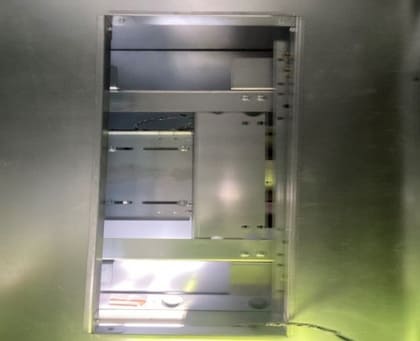 motor and motor mount obstructing unit opening