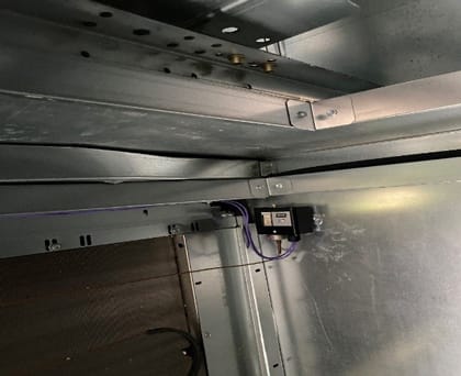 damage to cooling coil frame