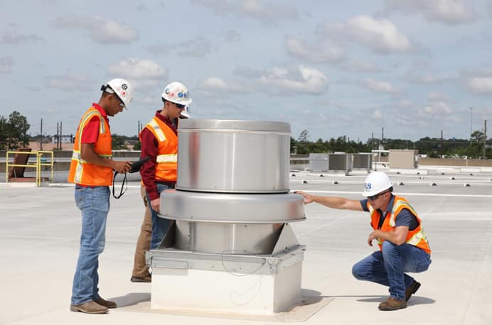 Air balancing by EAB engineers