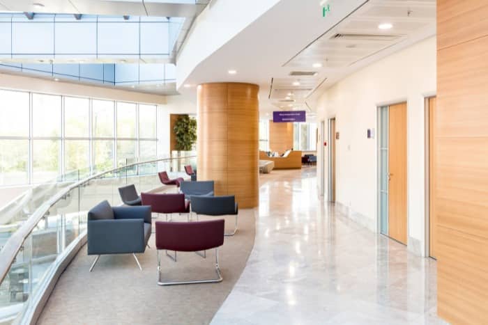 Comfortable and modern hospital interior showcasing the benefits of a comprehensive commissioning plan