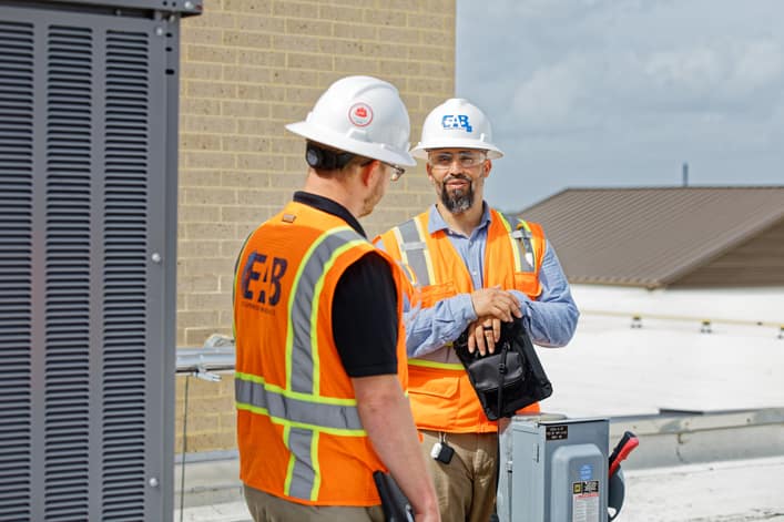 commissioning engineers from EAB