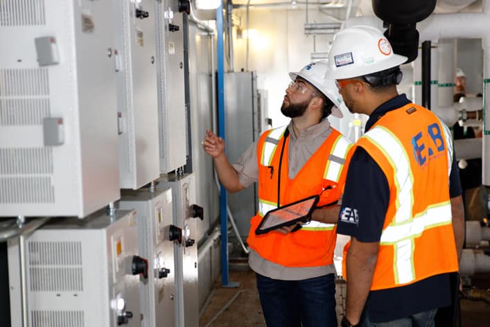 two engineered air balance engineers