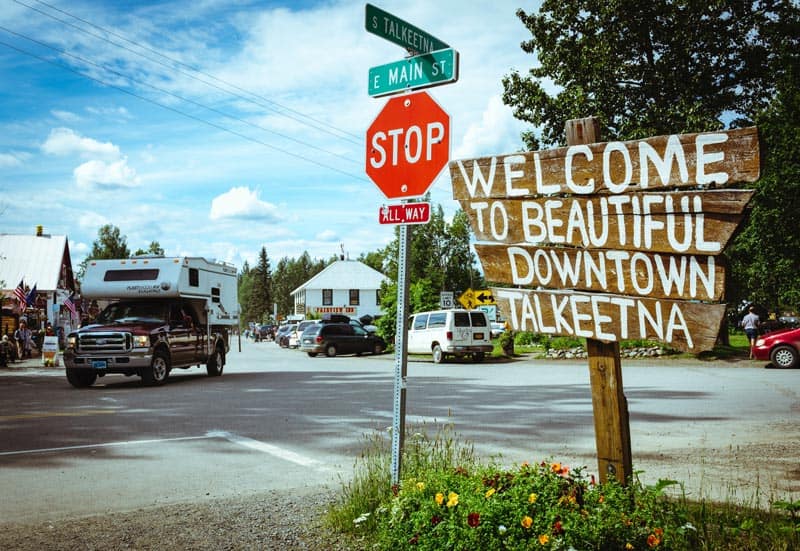 Welcome to downtown Talkeetna Signage
