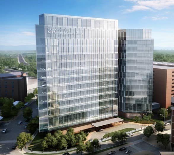 Zayed Center at M.D. Anderson Cancer Center building in Houston