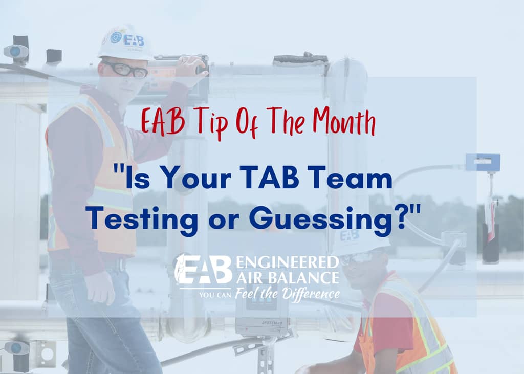 HVAC system testing tip from EAB