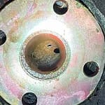 close image of a discharge pump