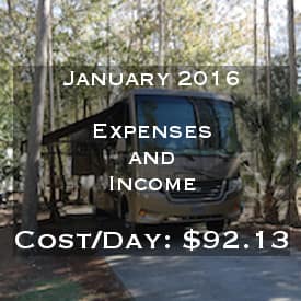 Full Time RVing Costs: Motorhome Edition - January 2016