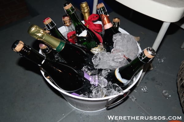 Bucket of champagne
