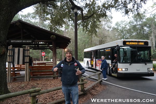 Disney's Fort Wilderness Settlement Bus Depot