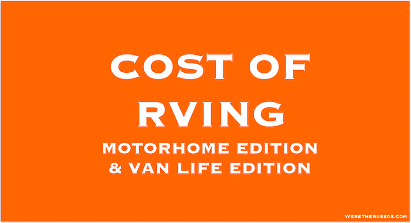 Cost of living full time in a RV