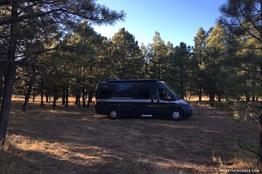 Free Camping Near Flagstaff Dispersed Camping In Coconino National Forest We Re The Russos