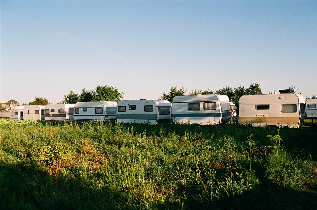 Trailers in RV & boat storage