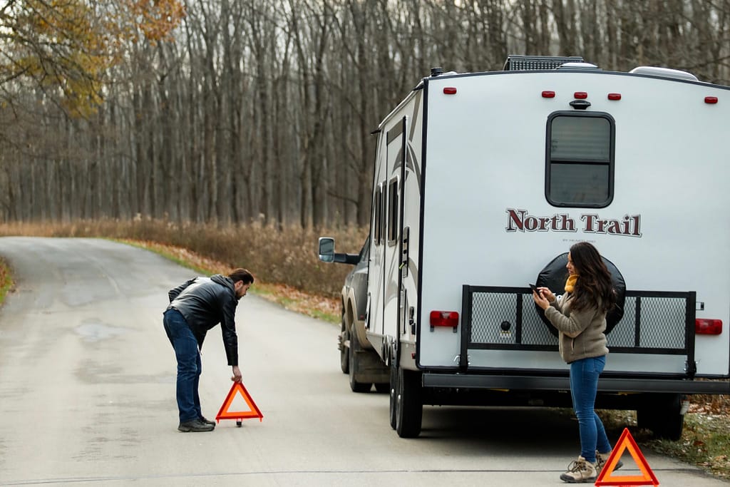 RV broken down