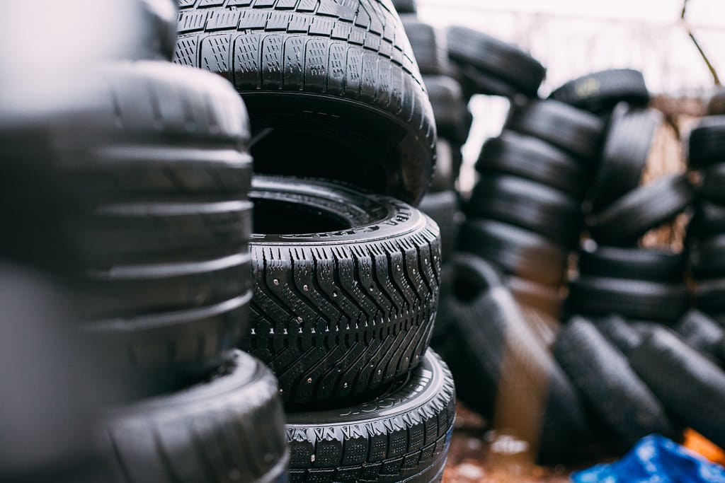 Stack of RV tires