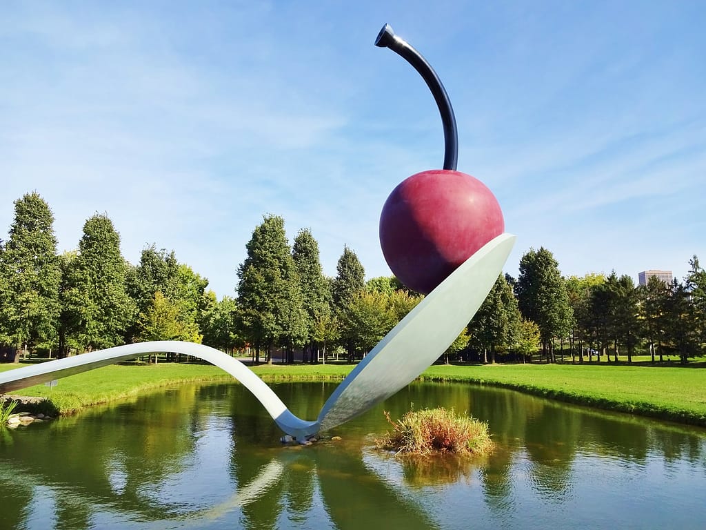 Cherry on a Spoon Sculpture 