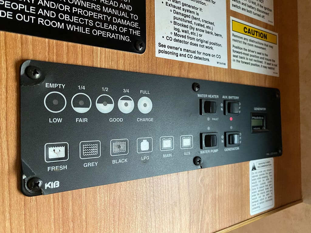 RV control panel