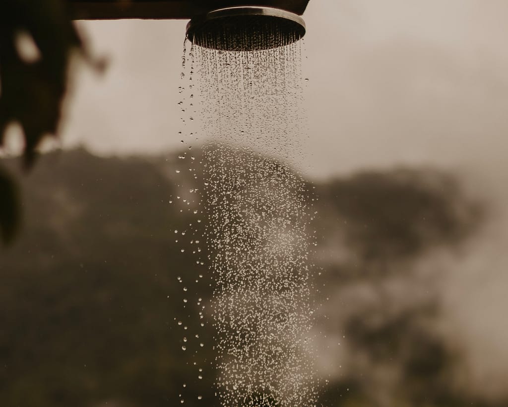 RV outdoor shower head