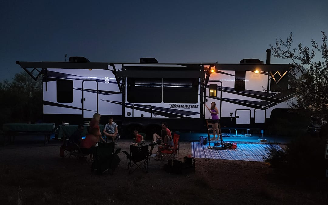 A fifth wheel, the best RV for a large family