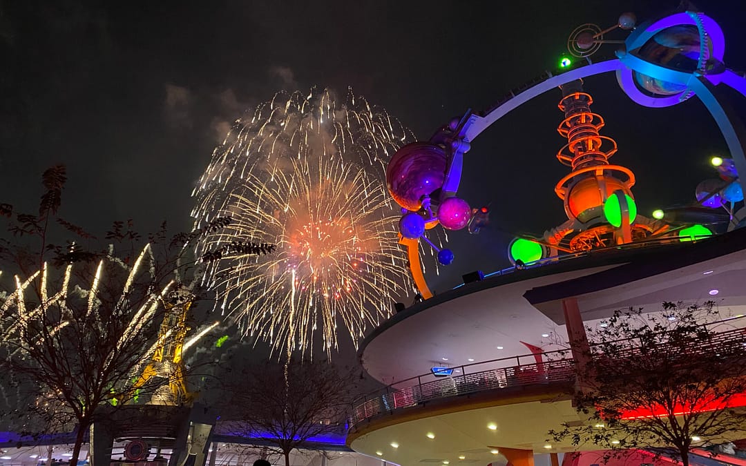 Fireworks we viewed while roadschooling in Disney World