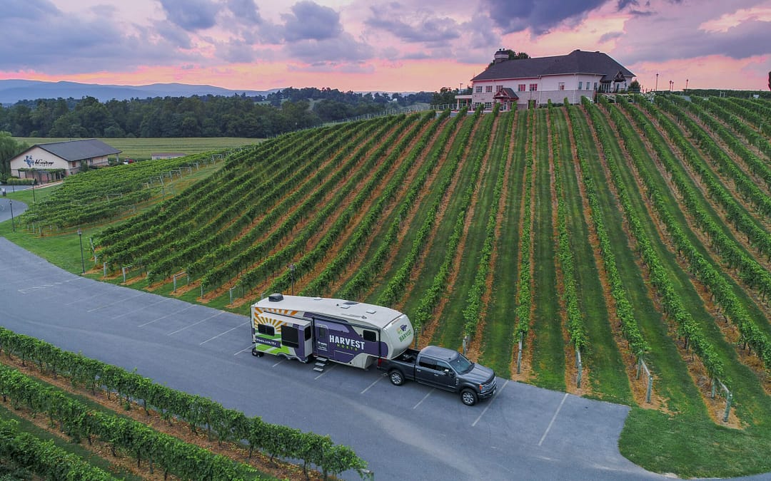 Harvests Hosts RV parked on a farm enjoying agritourism
