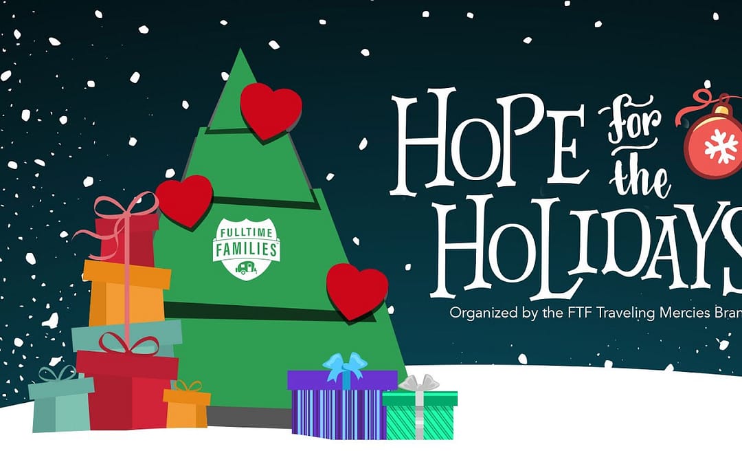 Hope for the Holidays banner | Fulltime Families Christmas charity