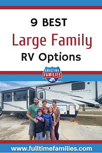 RVs for Large Families Pinterest Pin