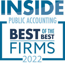 2022 Inside Public Accounting Best of the Best Accounting Firm award logo