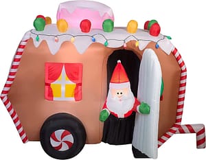 Gingerbread travel trailer RV Christmas decoration