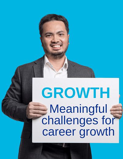 Approachable Advisor Holding Growth Sign