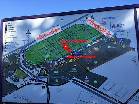Balloon launch field