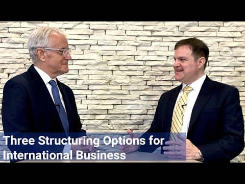 Three Structuring Options for International Business