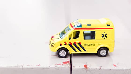 Ambulance indicating Medical expenses
